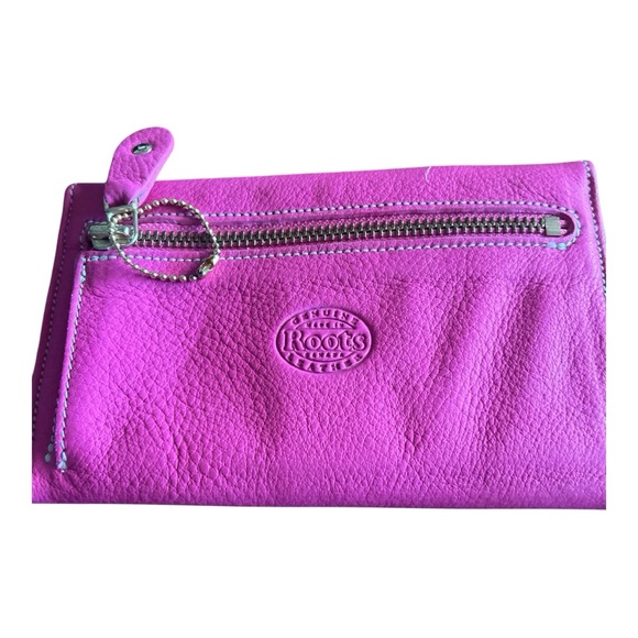 Roots pink leather wallet - Picture 2 of 7